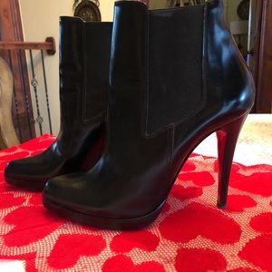 Christian Louboutin pull on booties
